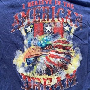 “American Dream” tee by Junk Gypsies, Size Large